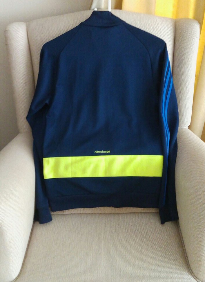 Adidas Lacivert Fermuarlı Spor Dış Giyim - Görsel 3