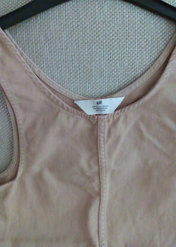 H&M Kız Çocuk Pudra Rengi Jile Elbise