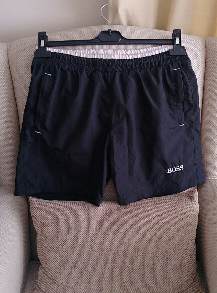 BOSS Siyah Mini Erkek Deniz Şortu - Görsel 2