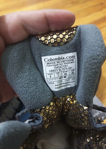 40 Beden Columbia Erkek Kayak Botu Gri Velcro