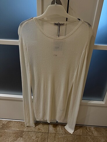 Semi-Transparent Knit Kazak Zara