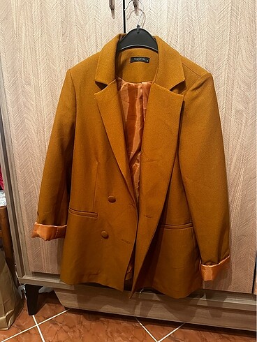 m Beden camel Renk Hardal rengi blazer