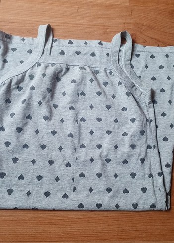 Gri Desenli elbise - Görsel 2