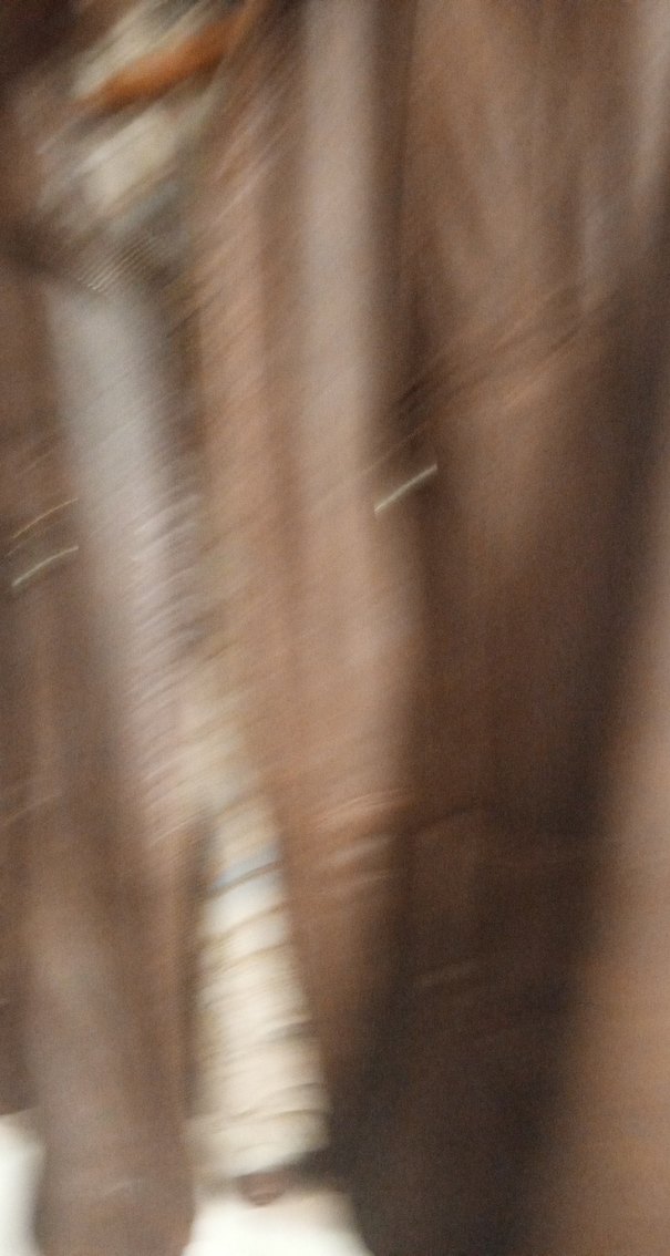 Kahverengi Deri Biker Ceket - Görsel 5