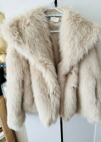 Bej Kadın  Kürk - Görsel 8