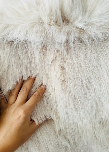 Bej Kadın  Kürk - Görsel 7