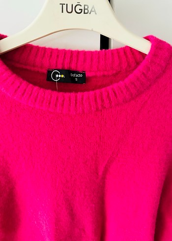 Pembe Kadın Triko Kazak - Görsel 4