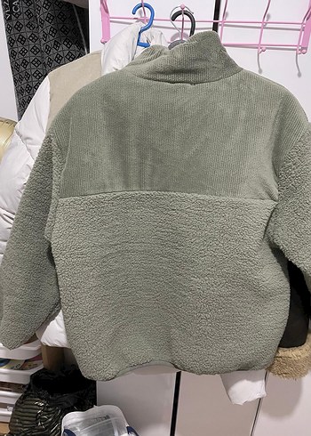 mint yeşil Kadın mont - Görsel 4