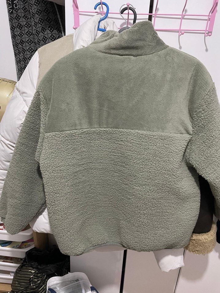 mint yeşil Kadın mont - Görsel 4