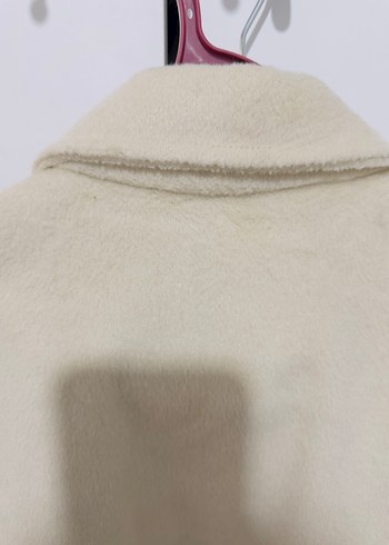 Düğmeli krem Kadın mont - Görsel 7