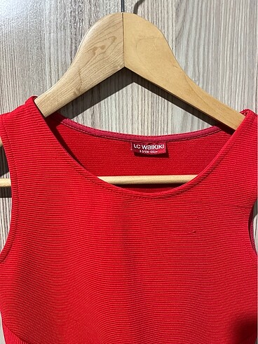 LC Waikiki Kırmızı kız çocuk elbise (8-9yaş)