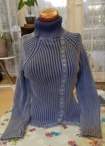 Vintage mavi kazak