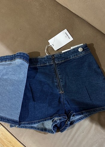 Mavi Kadın Denim Mini Şort - Görsel 2