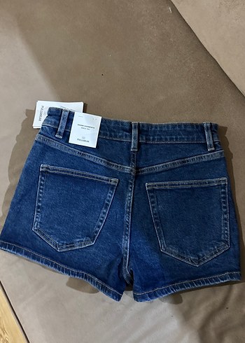 Mavi Kadın Denim Mini Şort - Görsel 3