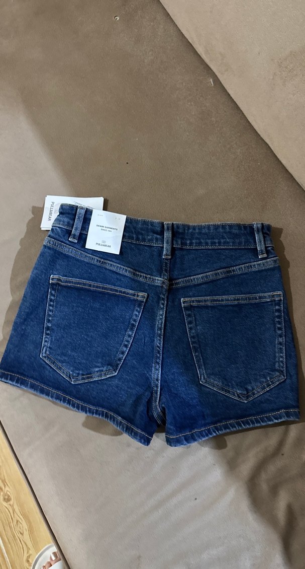 Mavi Kadın Denim Mini Şort - Görsel 3