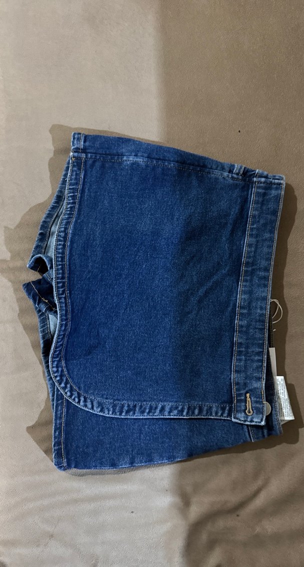 Mavi Kadın Denim Mini Şort - Görsel 5