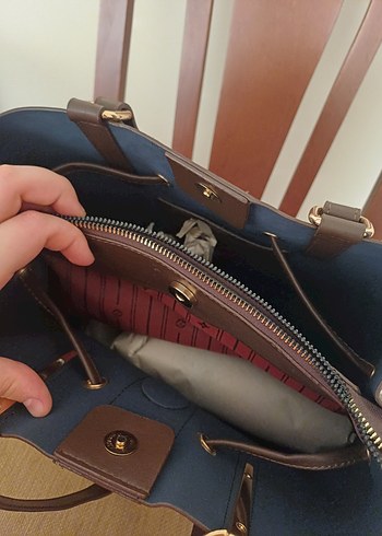 Beden kahverengi Renk Louis Vuitton Kahverengi Kareli Deri Kadın Omuz Çantası
