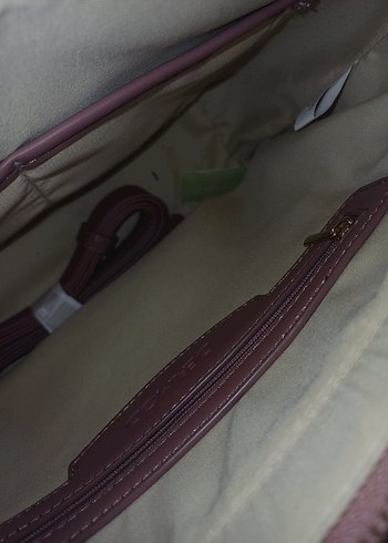 DERIMOD Bej Deri Kadın Omuz Çantası - Görsel 6