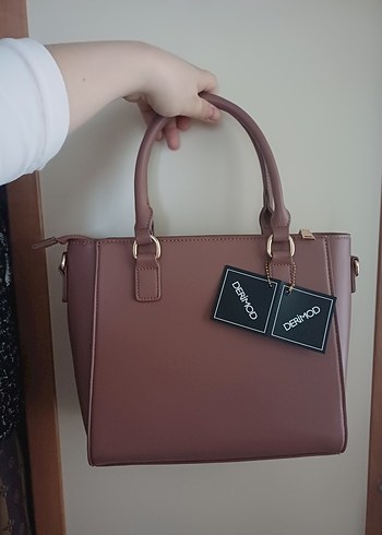 DERIMOD Bej Deri Kadın Omuz Çantası - Görsel 2