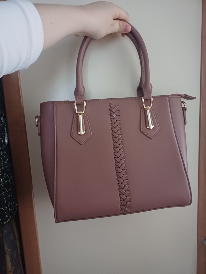 DERIMOD Bej Deri Kadın Omuz Çantası - Görsel 3