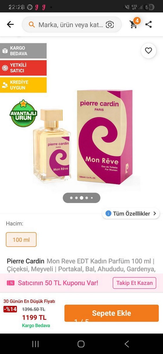 Pierre Cardin Mon Rêve Kadın Parfümü - Görsel 2