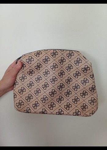 Guess Parlak Kahverengi Baskılı Kadın Çanta - Görsel 5