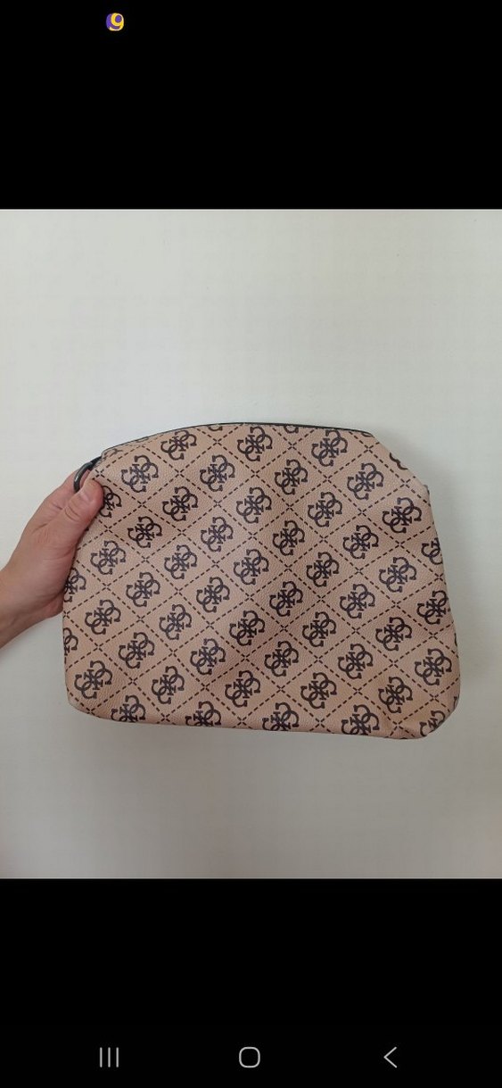 Guess Parlak Kahverengi Baskılı Kadın Çanta - Görsel 5