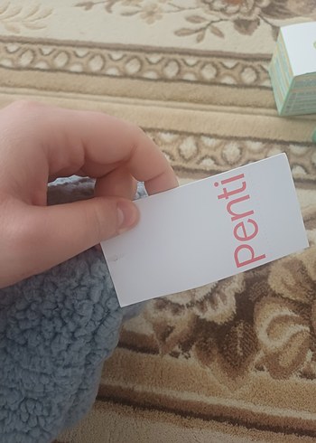 Penti Kadın Gri Örgü Ev Terliği Peluş - Görsel 4