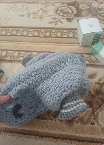 Penti Kadın Gri Örgü Ev Terliği Peluş - Görsel 2