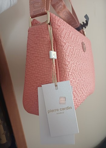 Pierre Cardin Pembe Kadın Bel Detaylı Omuz Çantası - Görsel 3
