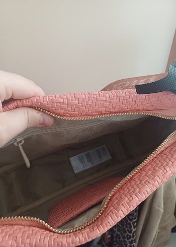 Pierre Cardin Pembe Kadın Bel Detaylı Omuz Çantası - Görsel 5