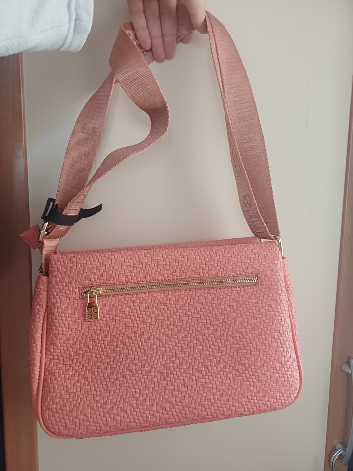 Pierre Cardin Pembe Kadın Bel Detaylı Omuz Çantası - Görsel 2