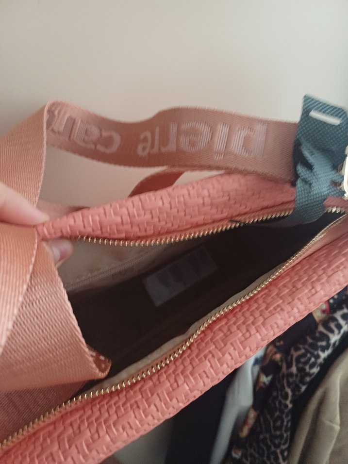 Pierre Cardin Pembe Kadın Bel Detaylı Omuz Çantası - Görsel 4