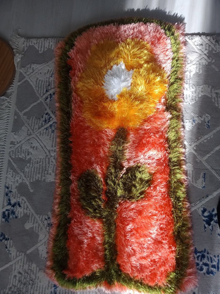 Renkli Nakışlı Banyo Paspası Seti - Görsel 2