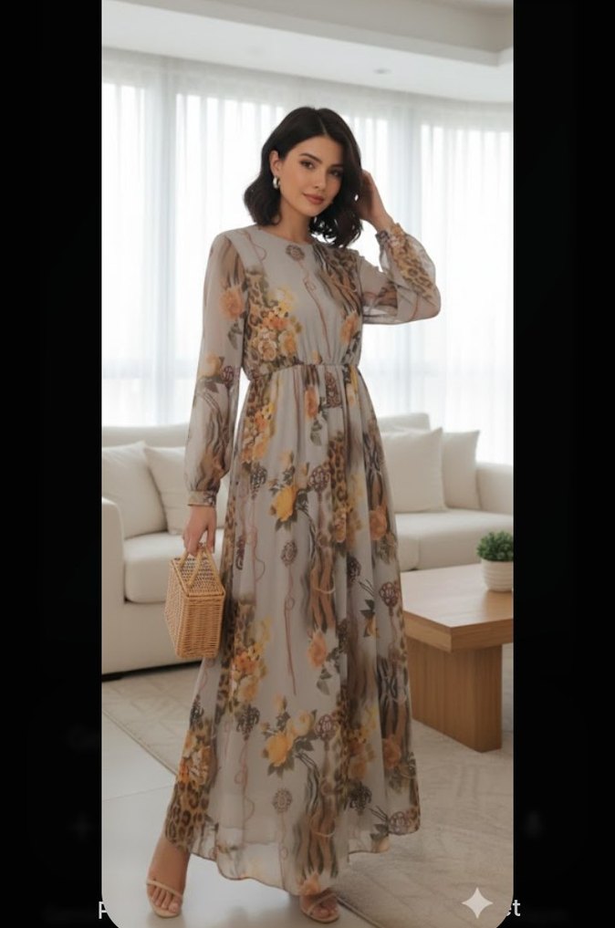 uzun elbise - Görsel 4