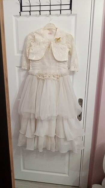 Çocuk beyaz elbise - Görsel 2