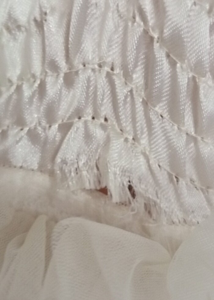 Çocuk beyaz elbise - Görsel 3