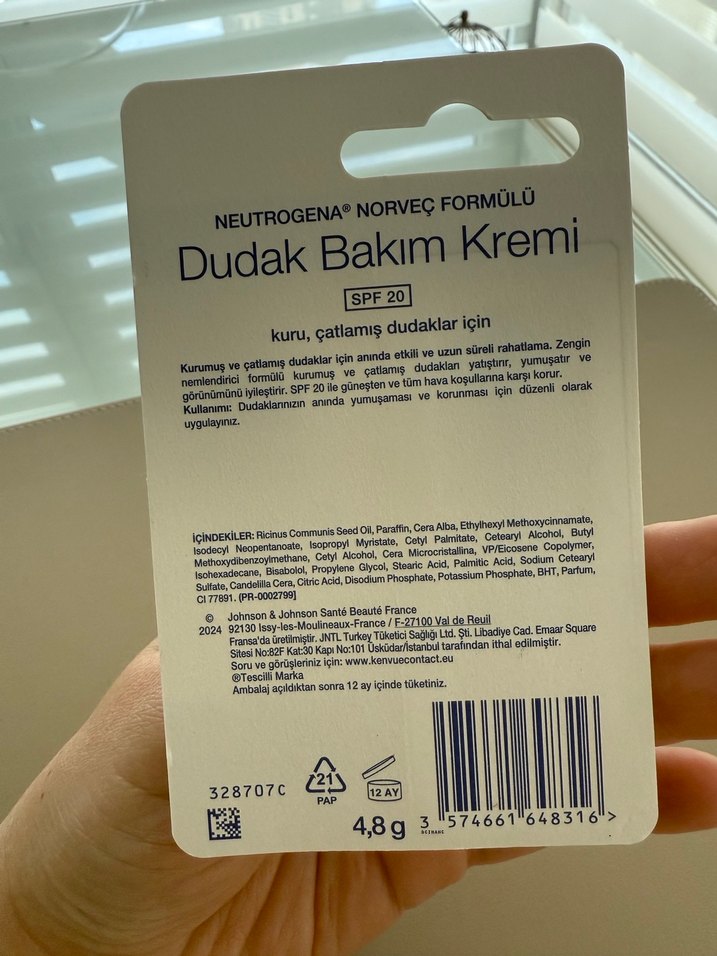 Neutrogena Dudak Bakım Kremi (SPF 20) - Görsel 3