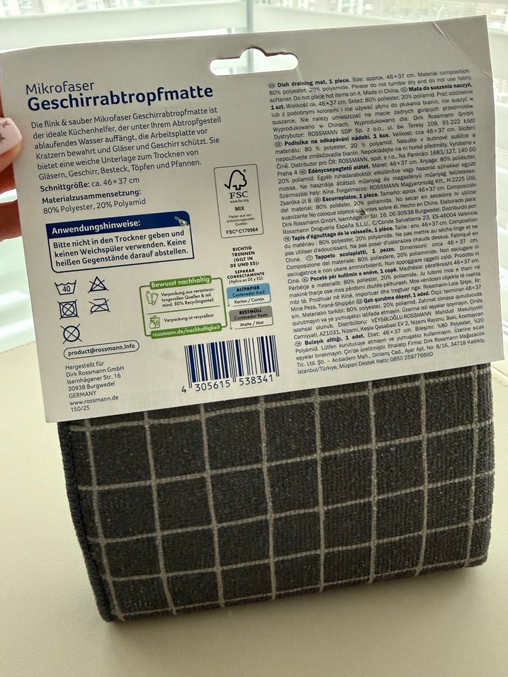 Flink & Sauber Bulaşık Kurutma Matı - Görsel 5