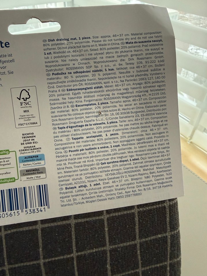 Flink & Sauber Bulaşık Kurutma Matı - Görsel 4