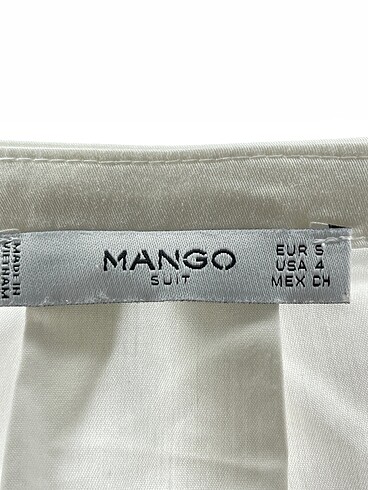 s Beden beyaz Renk Mango Bluz %70 İndirimli.
