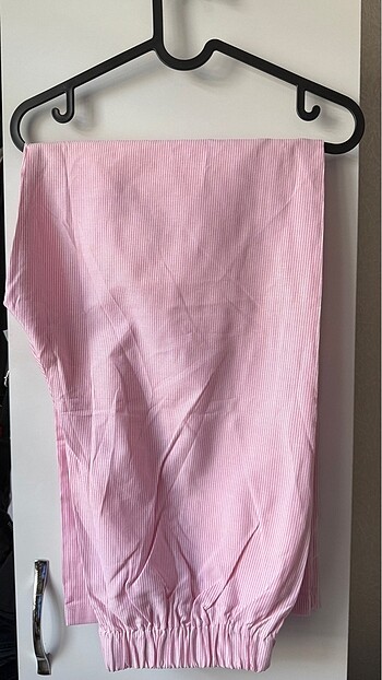 Diğer Bambu Pembe Çizgili Pinterest Pantolonu