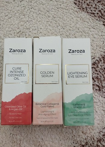 Zaroza Kadın Serum Seti - Saç ve Cilt Bakımı