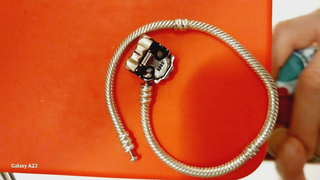 Pandora taşlı Fiyonk charmlı Bileklik S925 gümüş - Görsel 2