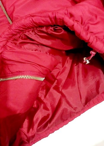 Bordo Parlak Kolsuz Kadın Kışlık Mont LC Waikiki - Görsel 4