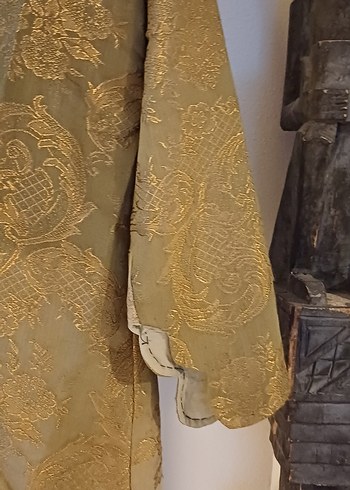 m Beden Antika İpek Kısa Kaftan
