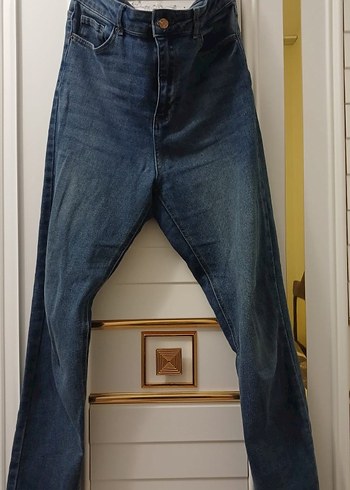 Koton Düğmeli Fitted Midi Kot Pantolon