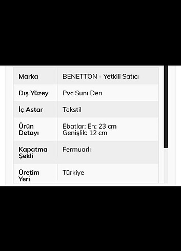 Benetton Benetton sırt çantası siyah