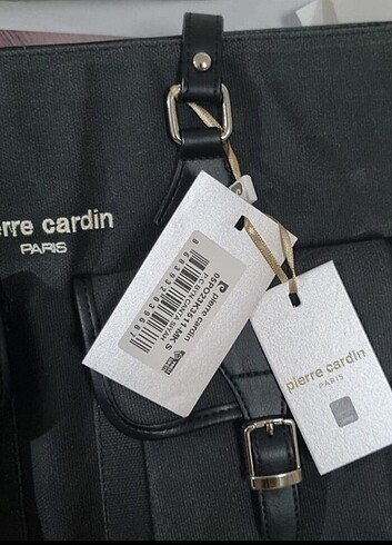 Beden gri Renk Pierre Cardin kanvas canta