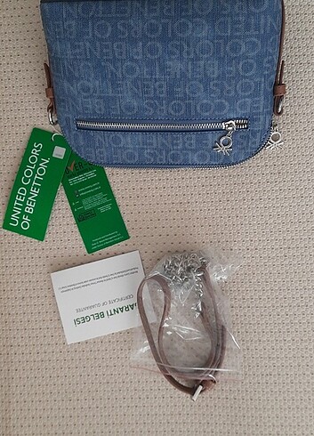 Beden Benetton Askılı Çanta mavi